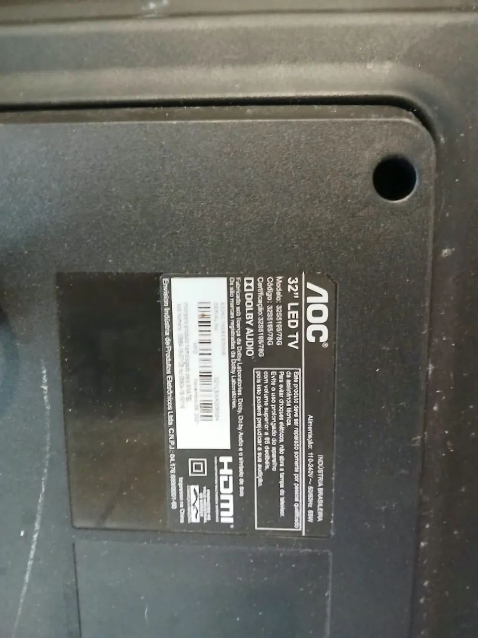 TV AOC 32 POLEGADAS COM DEFEITO - Foto 4