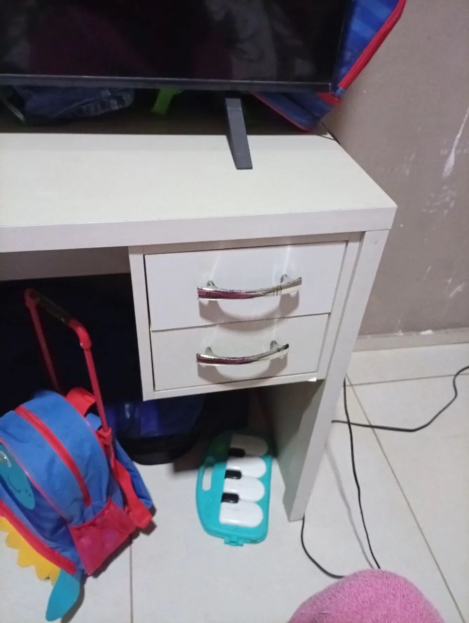 Mesa de escritório MDF branca 428513765045708801