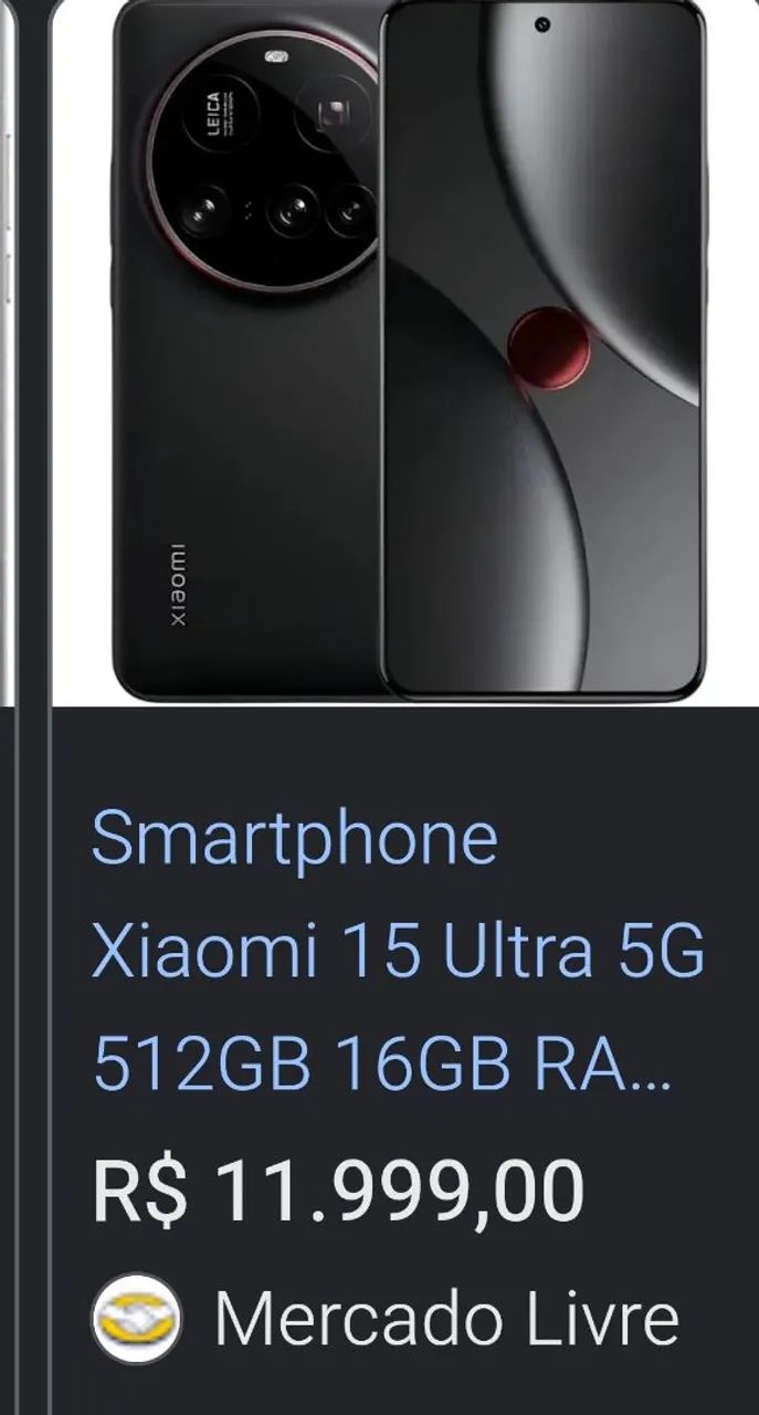 Xiaomi 15 ultra 512gb 5g Dual Sim Preto  - Foto 3