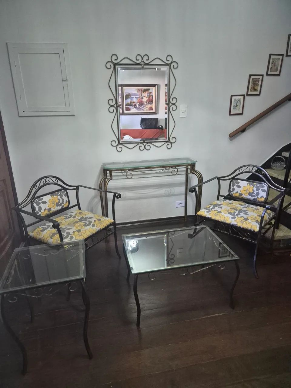 Conjunto de ferro para sala