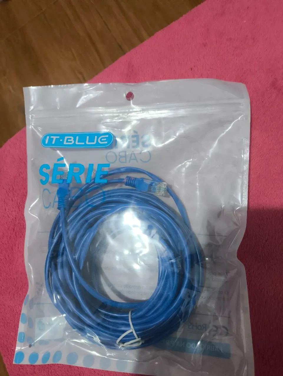 Cabo de Rede RJ45 IT-Blue 10m Novo