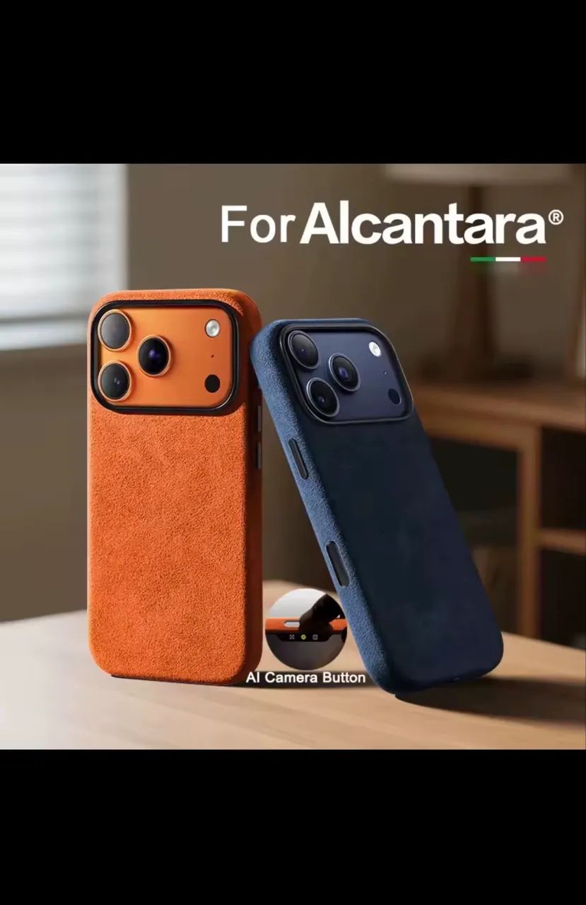 Capa iPhone 17 pro Max alcantara com mag safe - Foto 3
