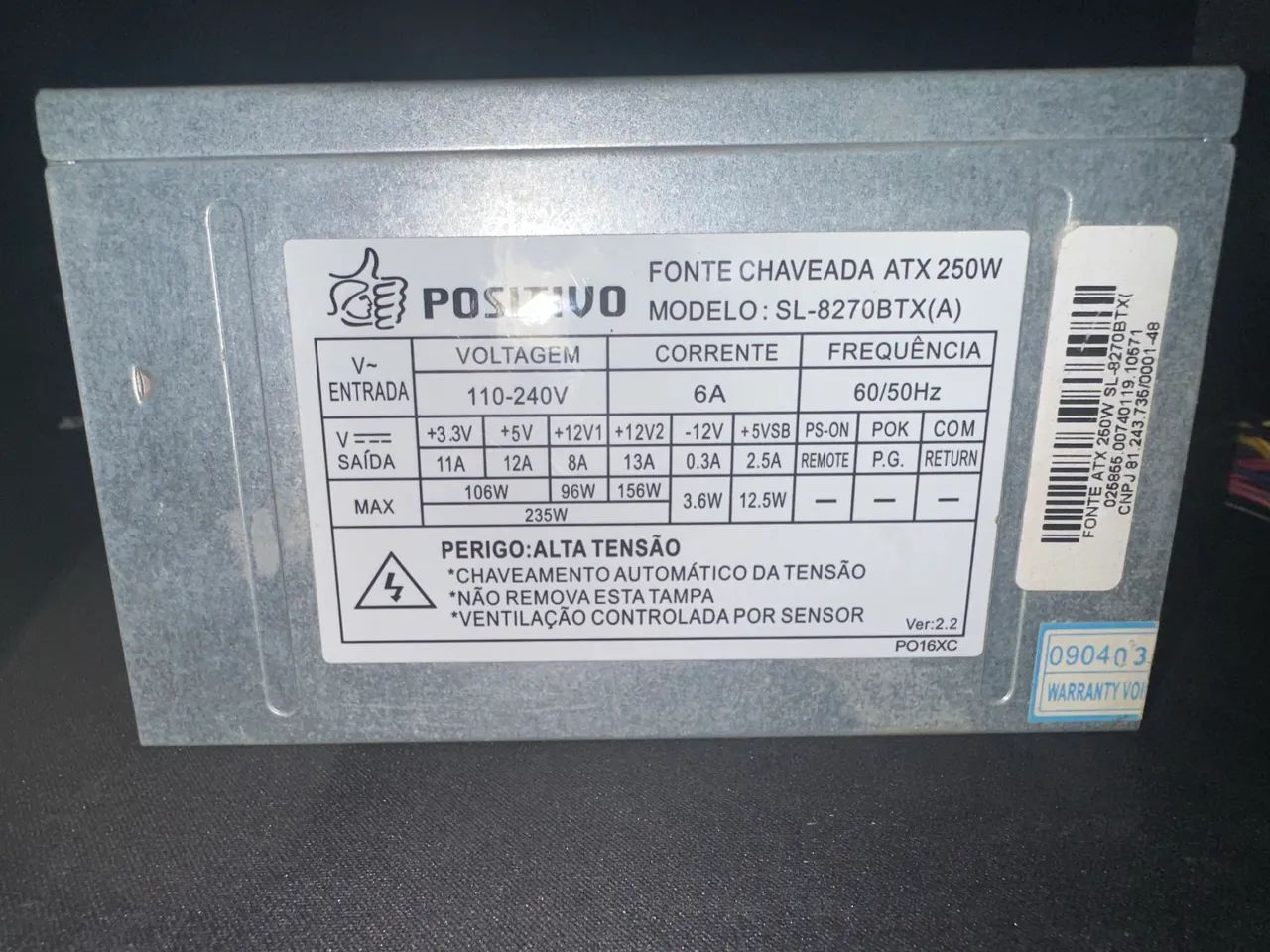 Fonte ATX 250w  - Foto 2