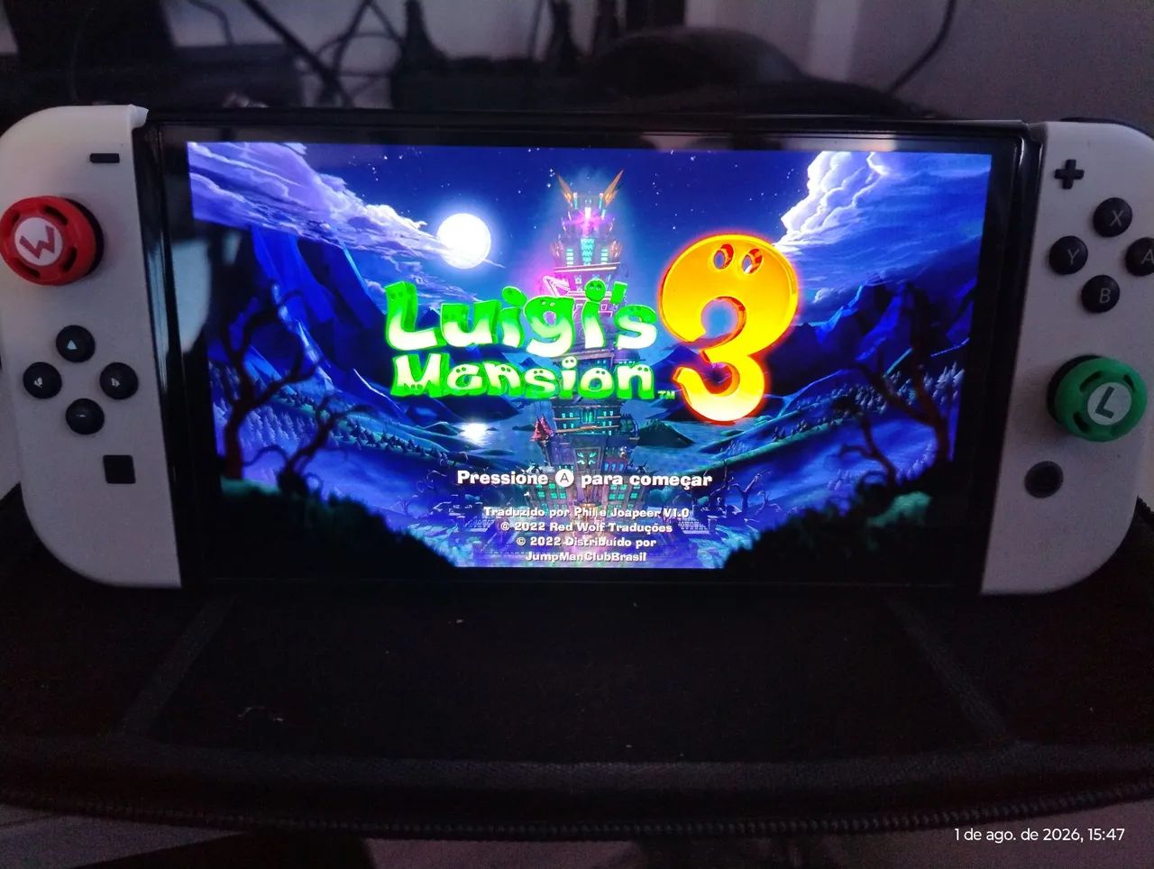 Nintendo switch oled desbloqueado 256 Gb