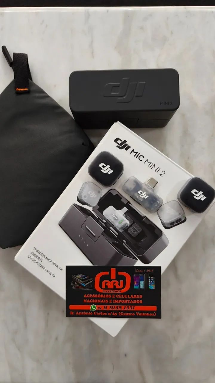 Dji Mic Mini 2 Microfone Sem Fio 2tx 1rx Tipo C  - Foto 5