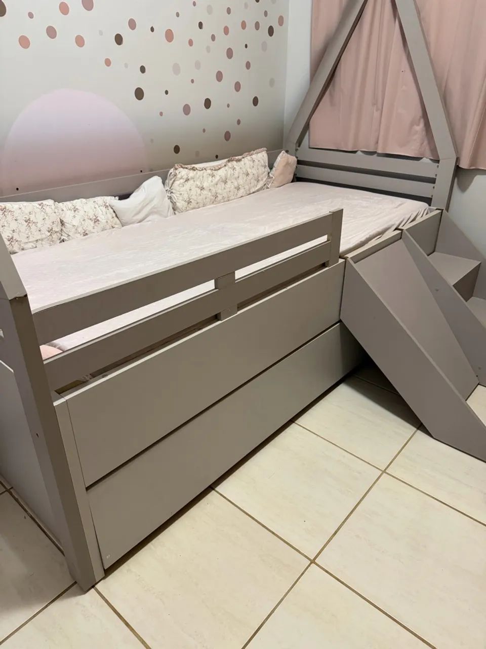 Bicama infantil com escada  - Foto 4