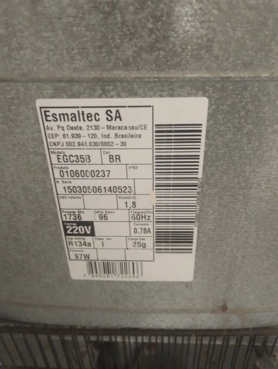 Gelágua Esmaltec Coluna EGC35B (Com Compressor) - Foto 5