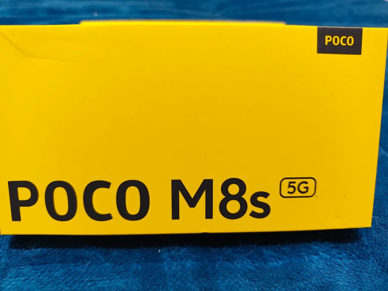 SMARTPHONE CELULARModelo: POCO M8s 5G (Cor: Branco / Blanco)<br>?Código do Modelo: 26067PC09G