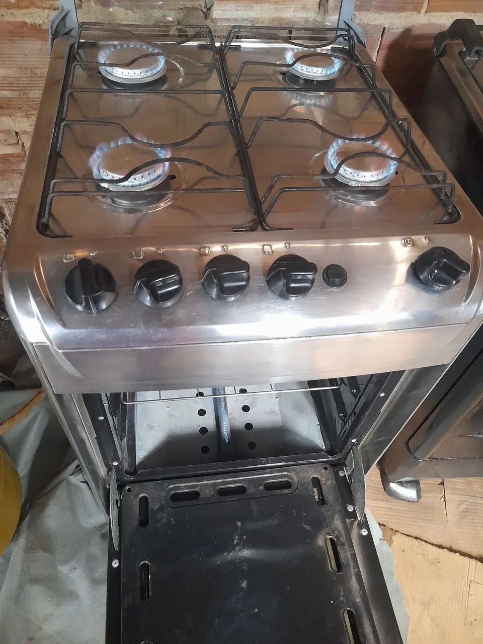 Fogão funcionando perfeitamente 300 com a entrega  - Foto 5