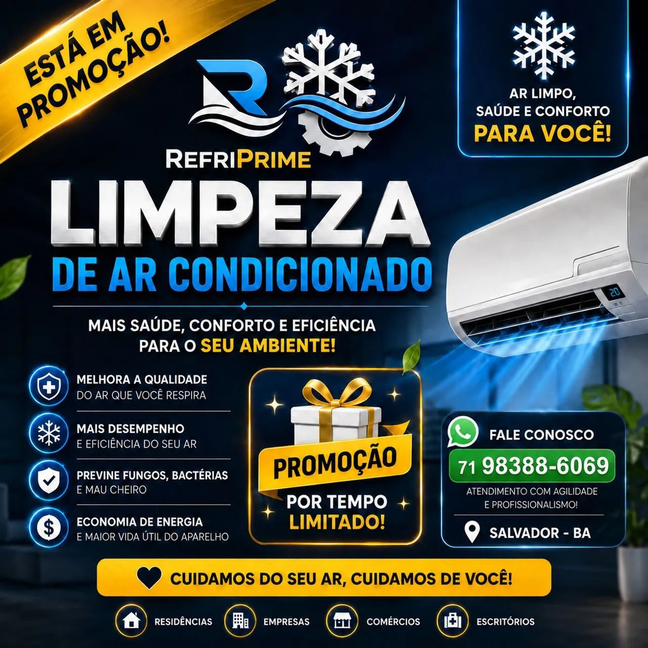 LIMPEZA DE AR CONDICIONADO