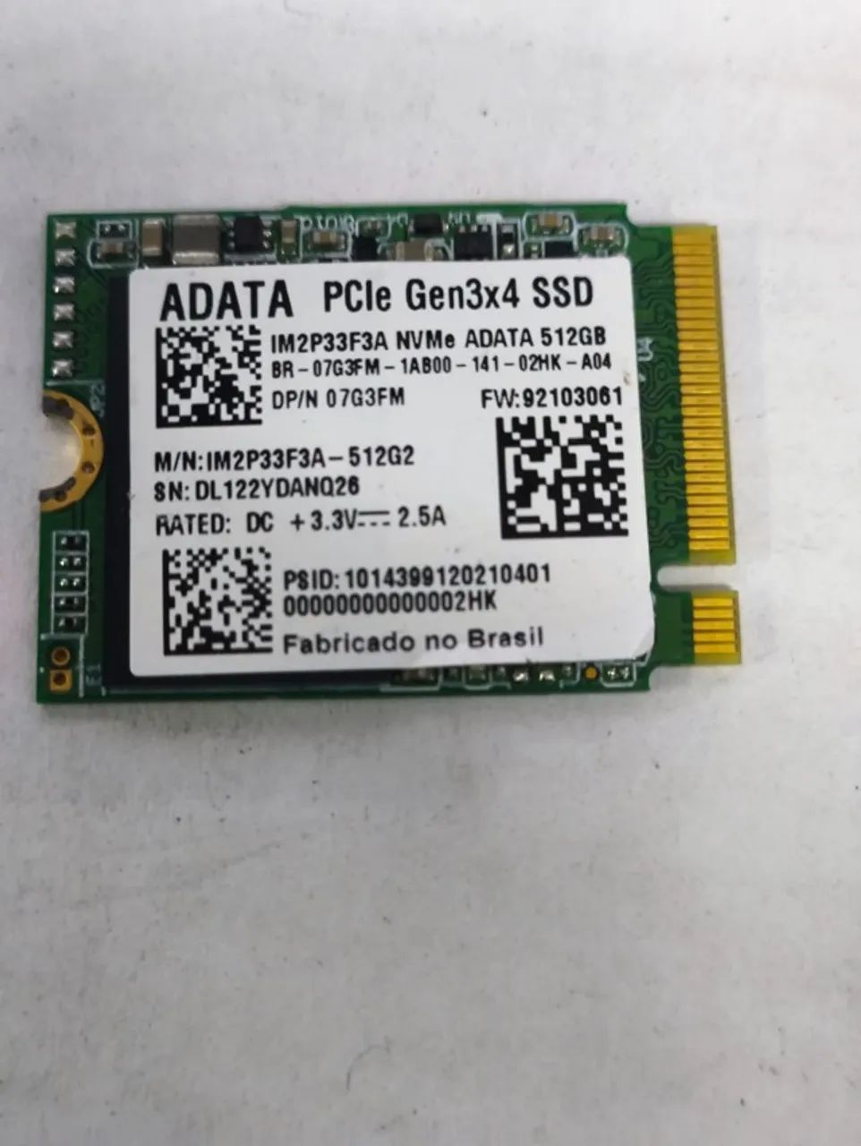 SSD M.2 NVMe ADATA IM2P33F3A-512G2 - Foto 2