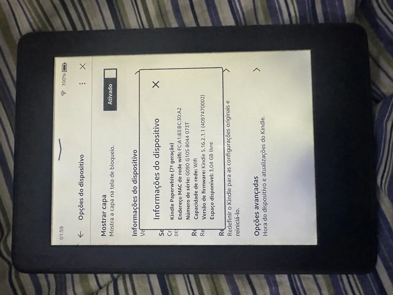 Vendo Kindle Paperwhite 7° Geração - Tablets e E-Readers - Dezoito