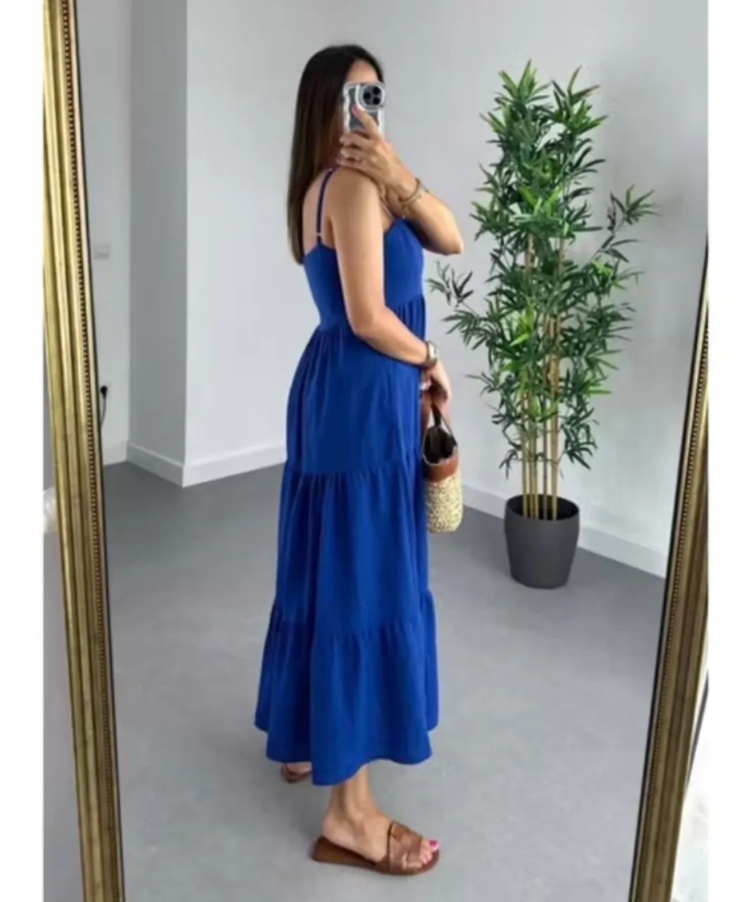 Vestido longo azul  - Foto 2