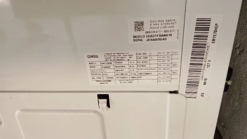 Freezer Horizontal Consul 307 Litros Branco - CHA31MB - Foto 3