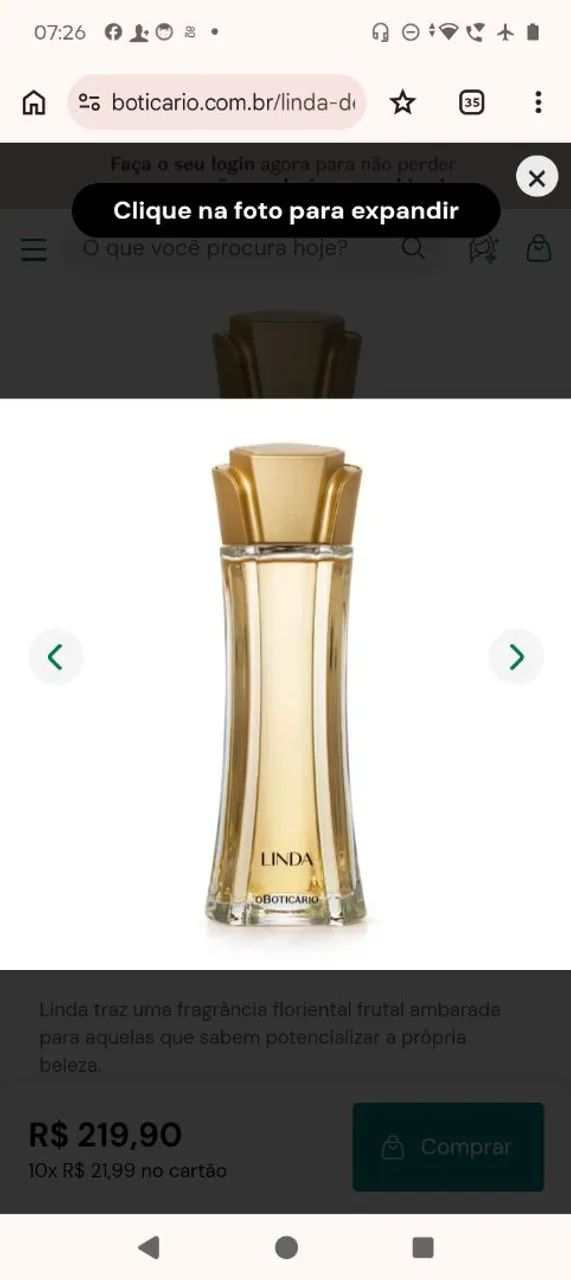 Perfume Linda - O Boticário  - Foto 2