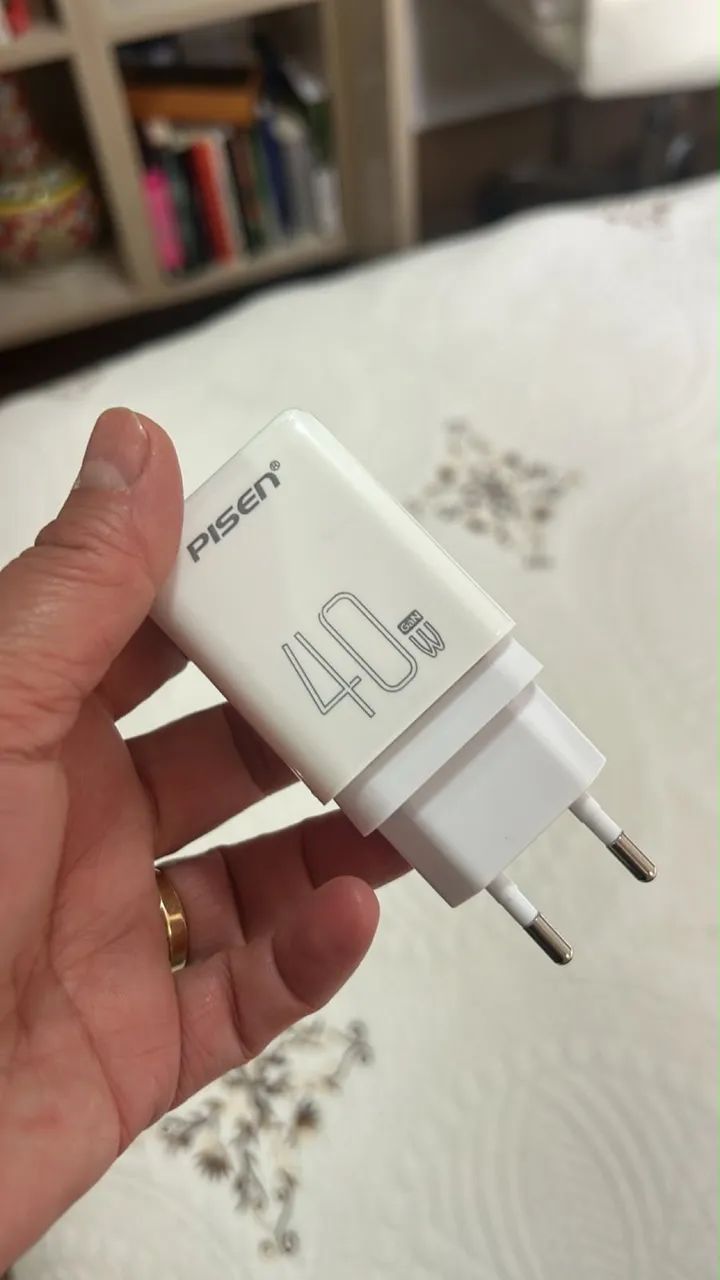 Carregador Gan 40w com cabo USB C - Foto 3