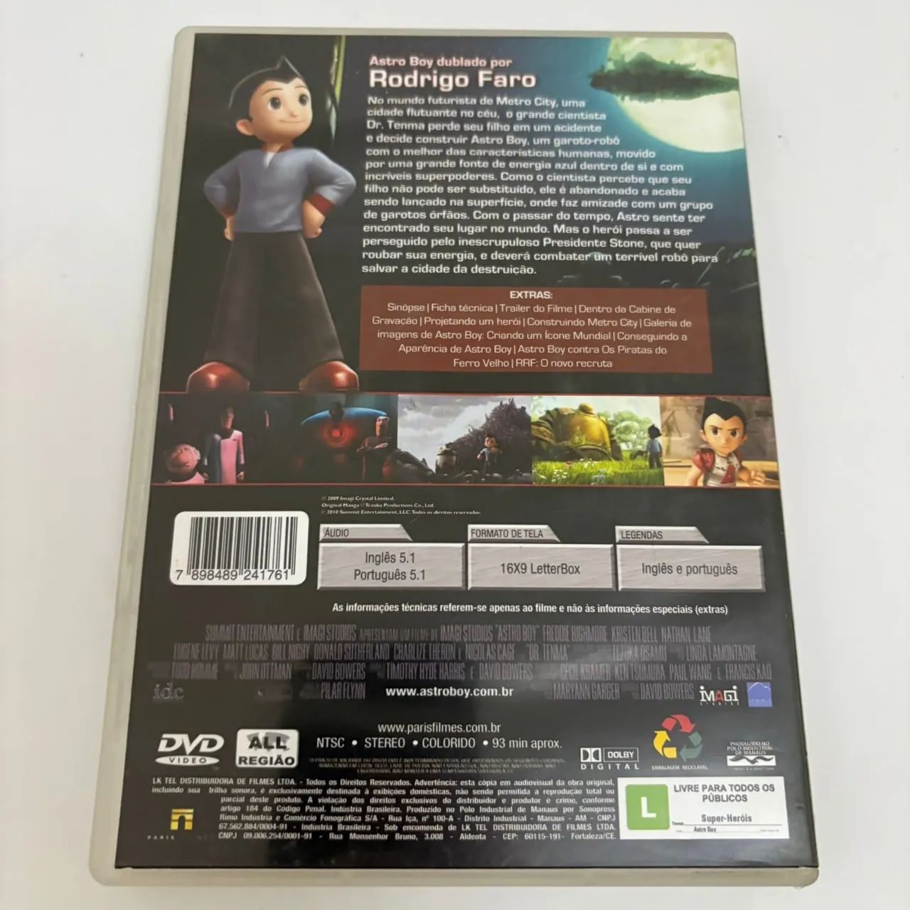 DVD Astro Boy Original Filme Animação Osamu Tezuka Colecionador