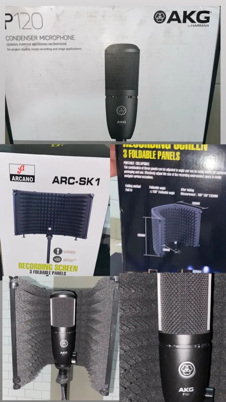 Estúdio de gravação completo AKG + Behringer + Edifier - Foto 3