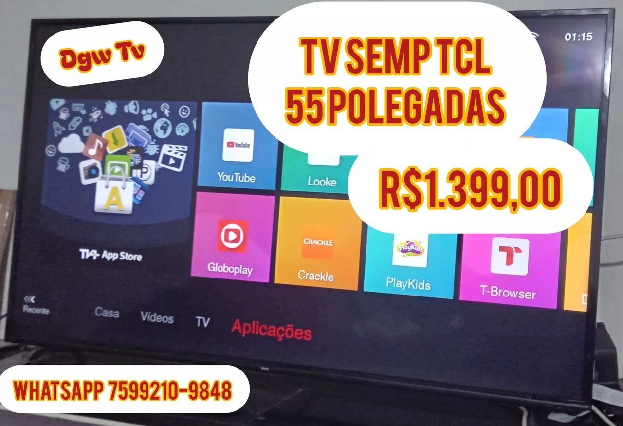 Tv semp tcl 55 polegadas 