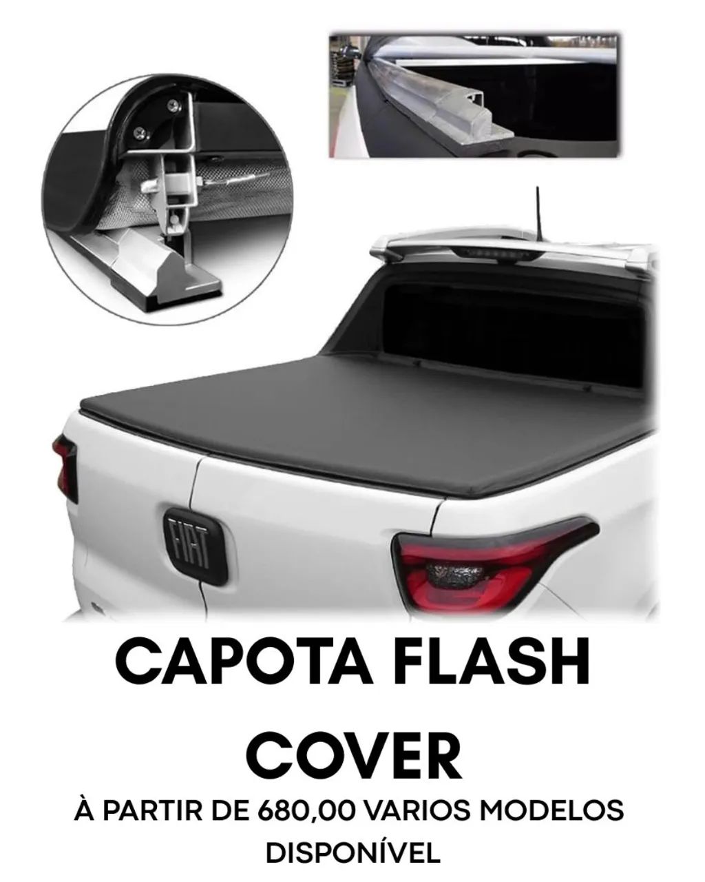 CAPOTA FLASH COVER PREÇO DE DISTRIBUIDORA À PARTIR DE 680,00