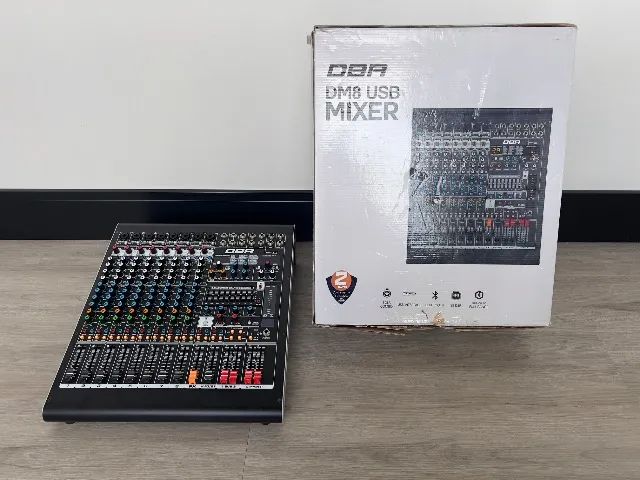 Mesa de Som  DM8 USB DBR de 8 Canais Com Efeitos e Interface - Foto 2