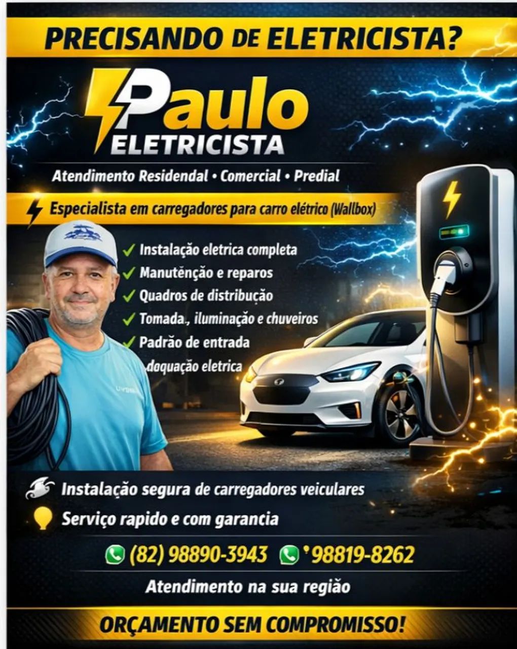 Eletricista residencial e WALLBOX 