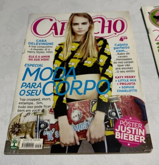 Revista Moda Capricho Cara Delevingne