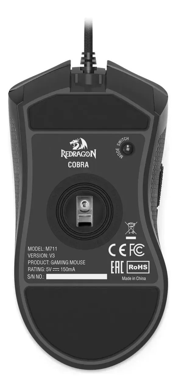 Mouse Gamer Redragon Cobra V3 Preto RGB - Foto 4