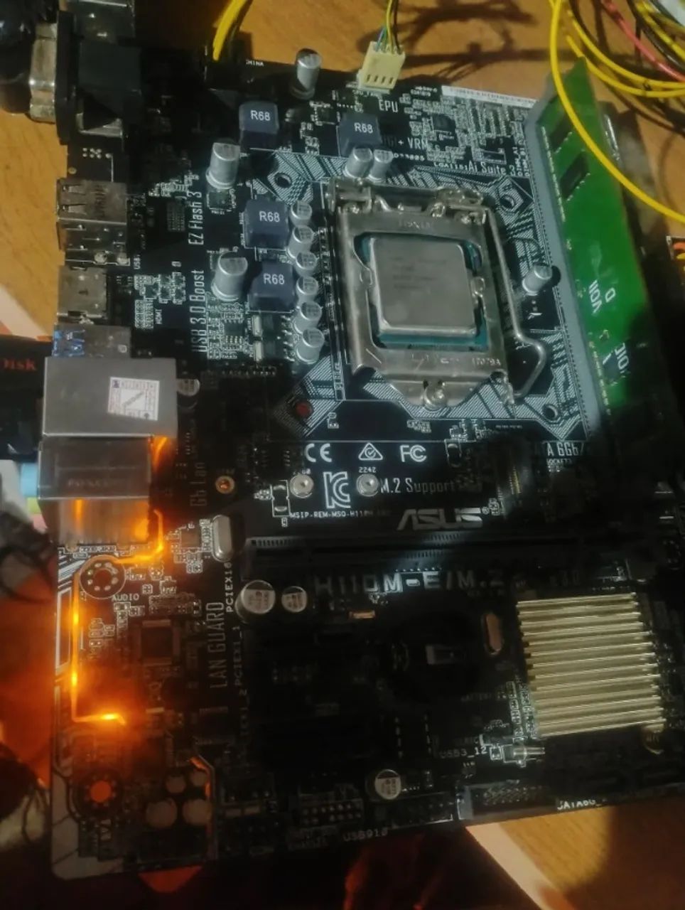  kit Asus h110 com processador I3 6300 3.80ghz