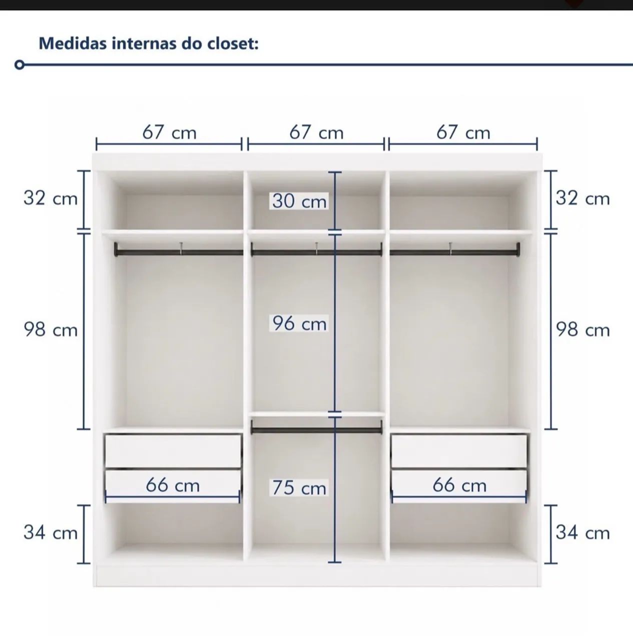 Módulo closet , guarda roupa