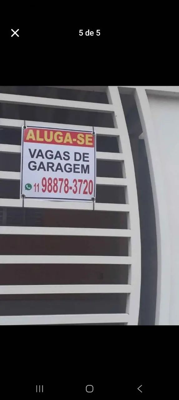 Aluga se Vagas de Garagem Cobertas e descobertas Individuais 