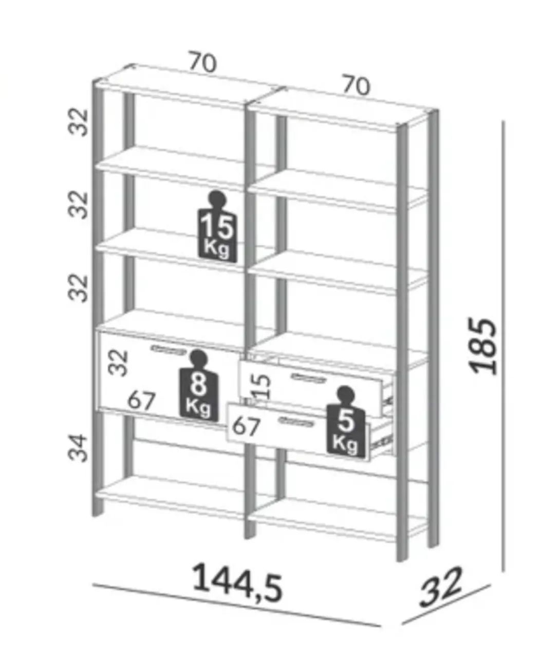 Estante de mdf - Foto 2