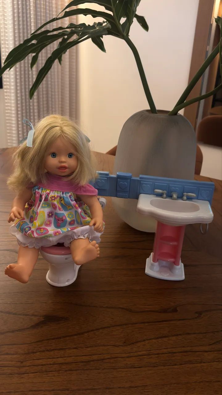 Boneca Little mommy  Banheirinho - Foto 5