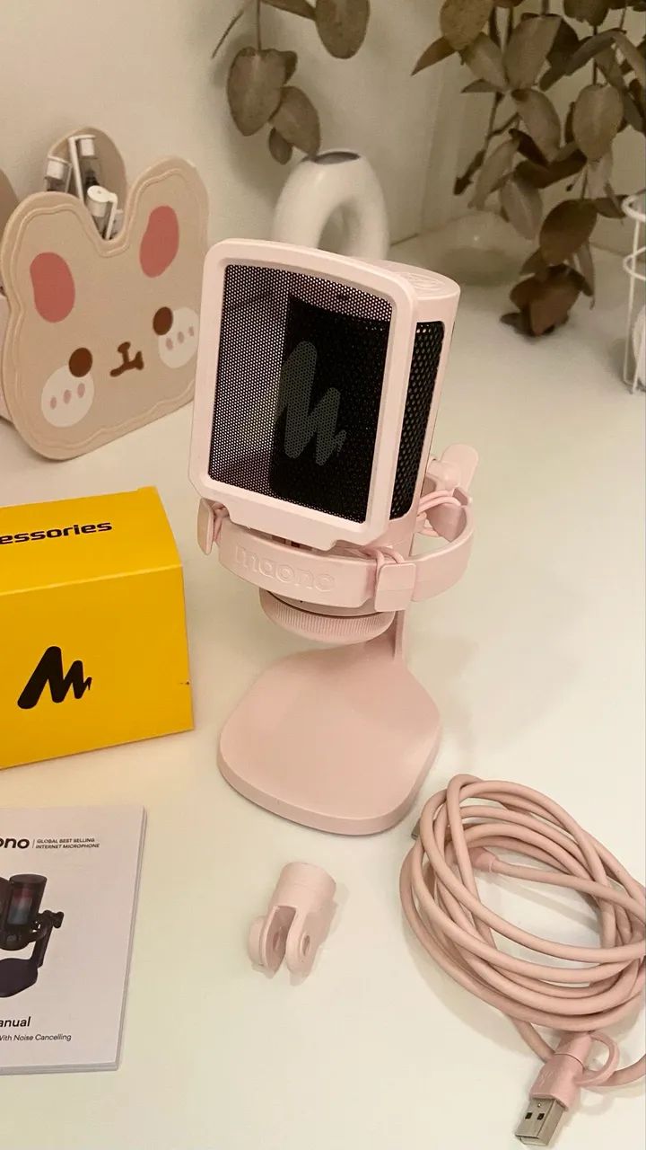Microfone Maono DGM20 Rosa
