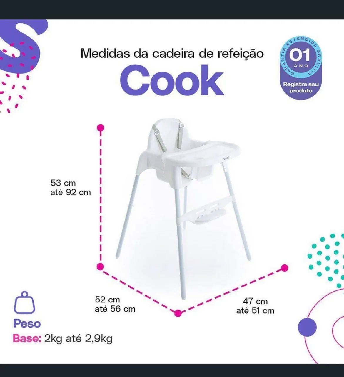 Cadeira de Alimentação  - Foto 4
