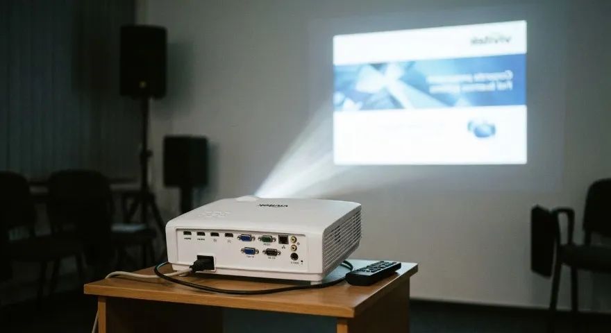 Projeto vivitek usado com lâmpada queimada 