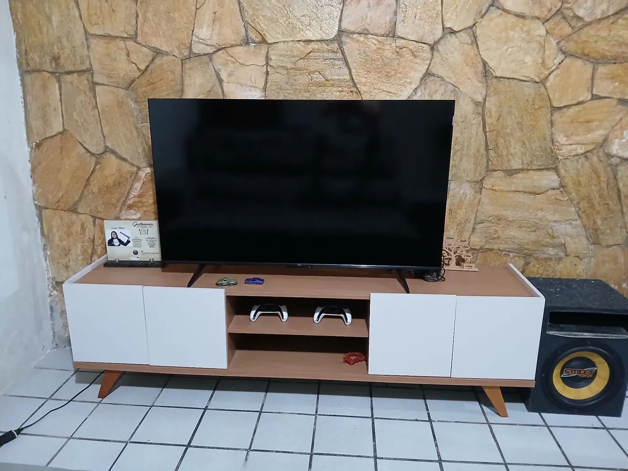 Raque para TV até 75 polegadas Brazos - Colibri - Foto 2