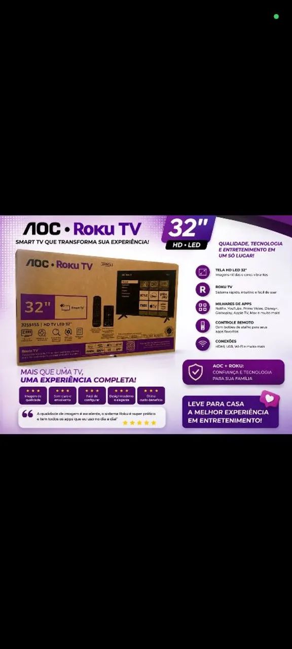 Smart tv nova na caixa