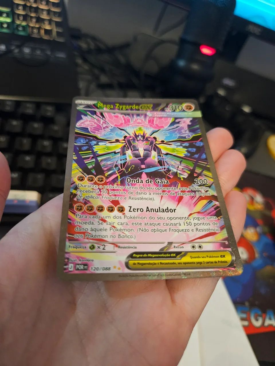 Carta Pokemon Mega Zygarde EX Full Art 120/088 - Foto 4