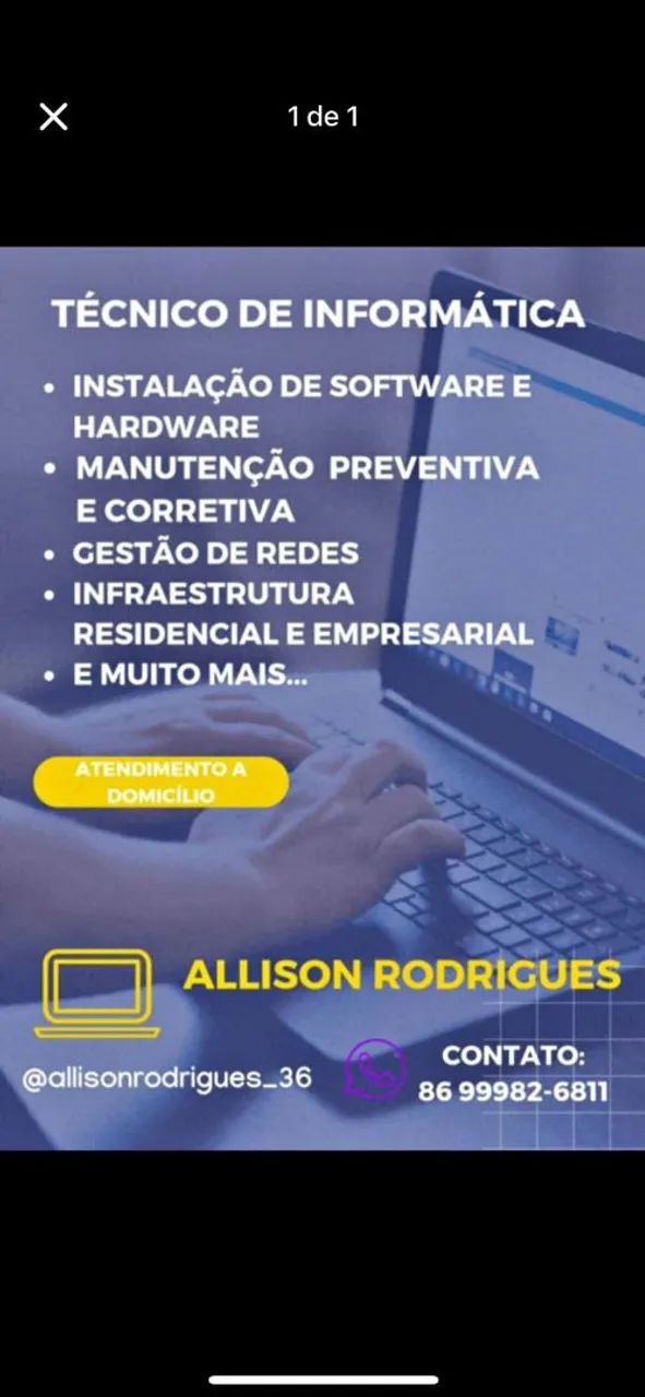 Serviços em informática 