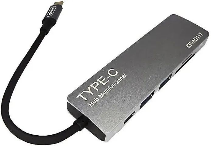Hub Multifuncional Tipo-c Kp-ad117 Knup *ENTREGA GRÁTIS*