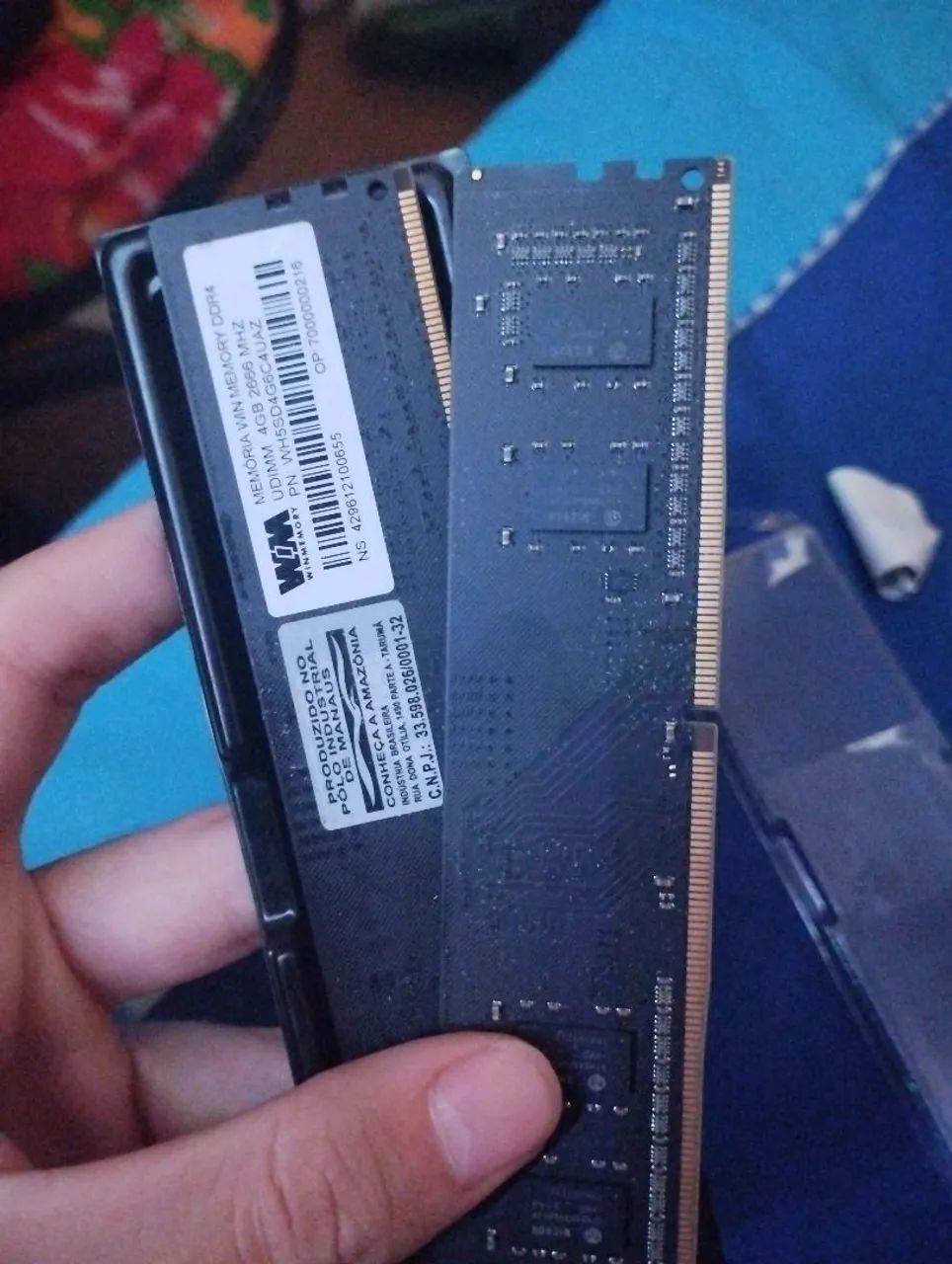 Memória ram ddr4 2x4gb Win memory 