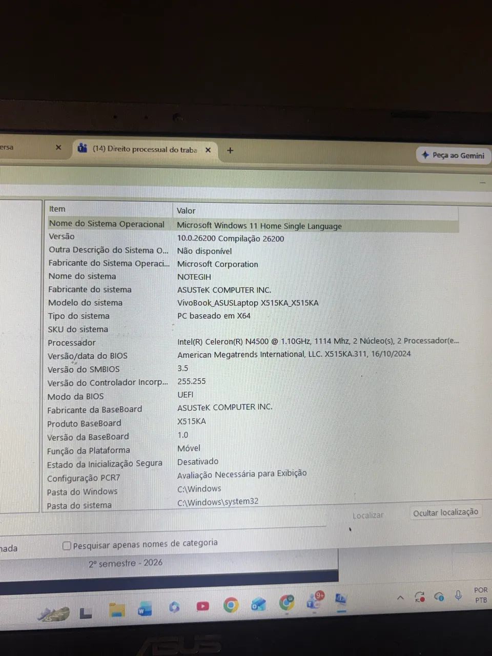 Notebook ASUS VivoBook X515KA ? Celeron N4500 - Foto 4