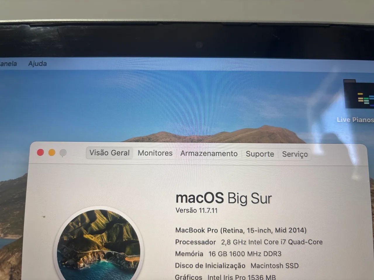 MacBook Pro Retina 2014 256G 8GBメモリ MacBook Pro (Retina, 13 polegadas, meados de 2014