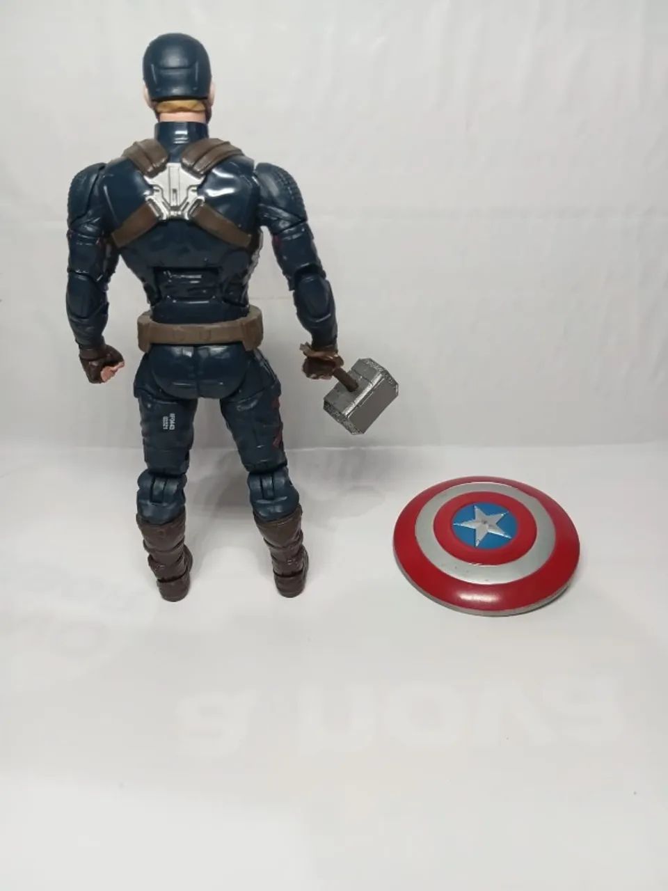 Capitão america endgame ultimato marvel legends com mjolnir - Foto 3