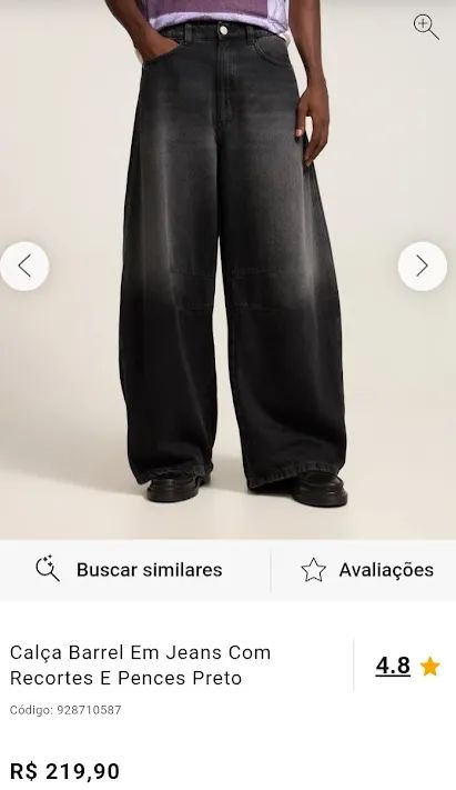 calça barrel renner original tam 44 - Foto 3