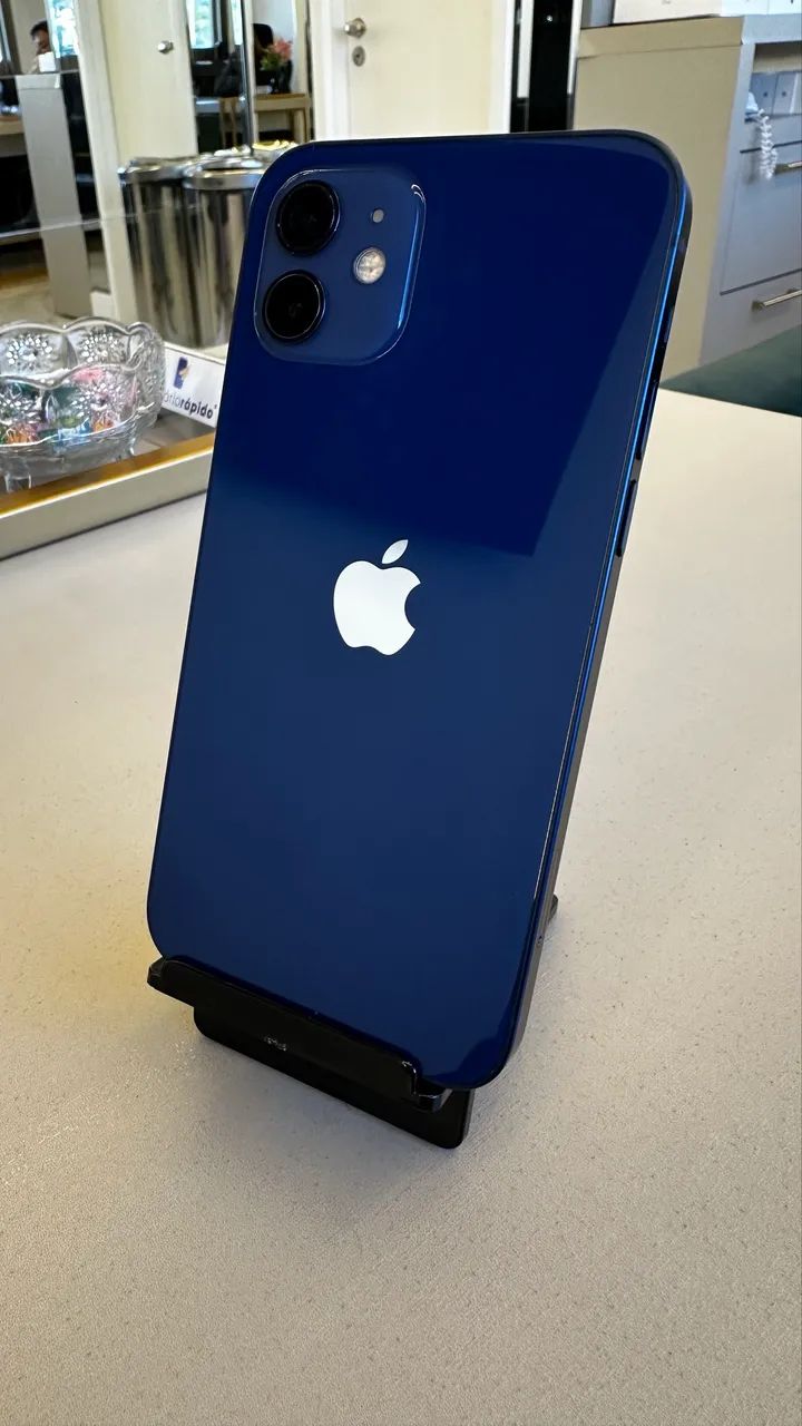 iPhone 12 64GB Azul Seminovo/ Loja Física - Celulares e