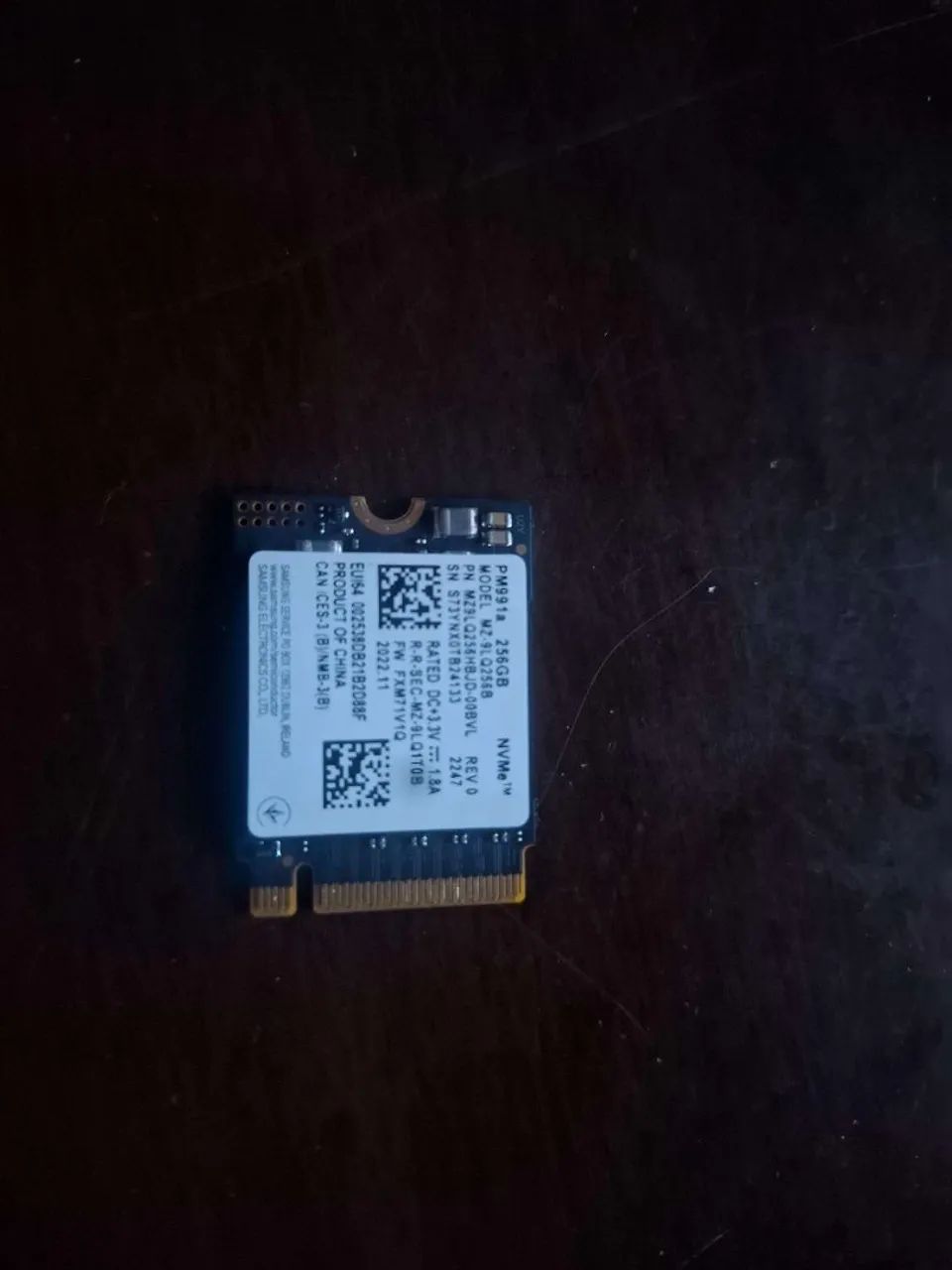 Nvme com defeito 