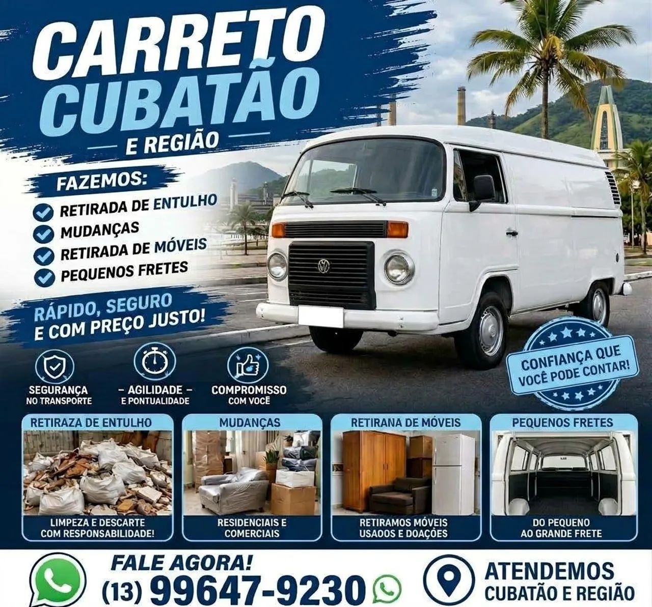 Carreto Rápido em Cubatão e Região | Mudanças, Móveis e Fretes