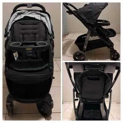 Carrinho de bebê e bebe conforto 